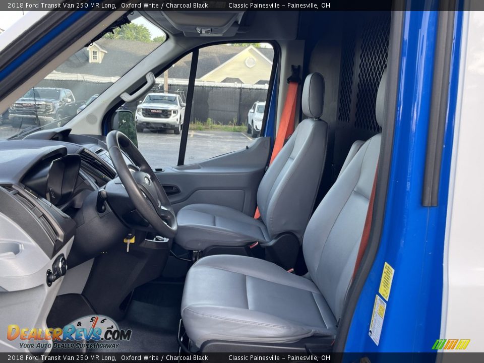 Charcoal Black Interior - 2018 Ford Transit Van 250 MR Long Photo #9