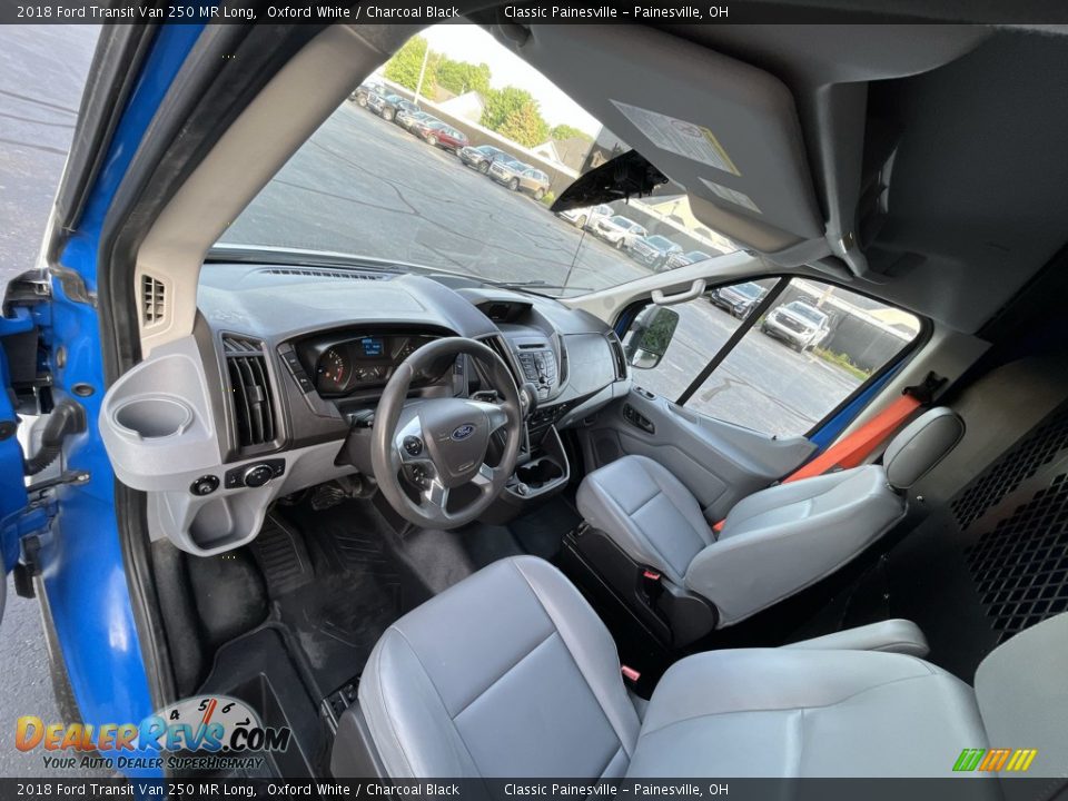 Front Seat of 2018 Ford Transit Van 250 MR Long Photo #10