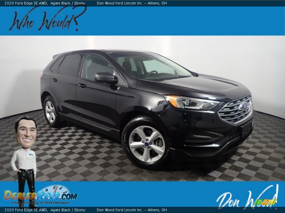 2020 Ford Edge SE AWD Agate Black / Ebony Photo #1