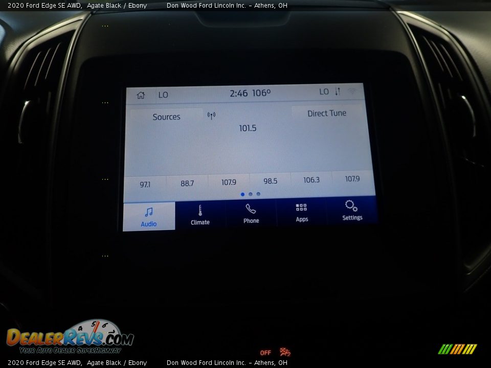 2020 Ford Edge SE AWD Agate Black / Ebony Photo #26