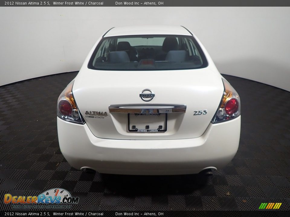 2012 Nissan Altima 2.5 S Winter Frost White / Charcoal Photo #10