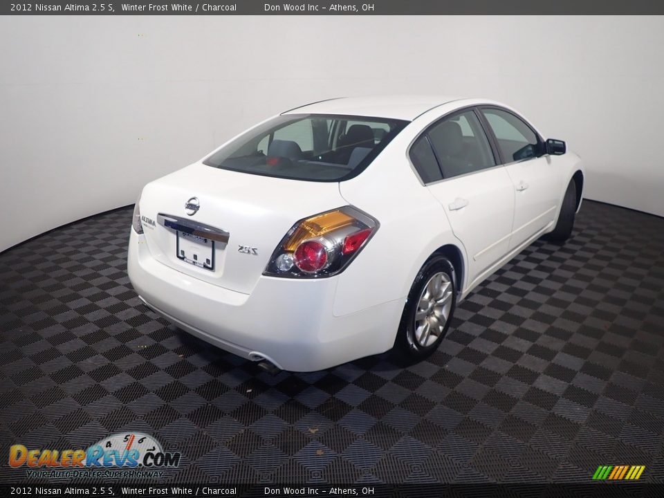 2012 Nissan Altima 2.5 S Winter Frost White / Charcoal Photo #13