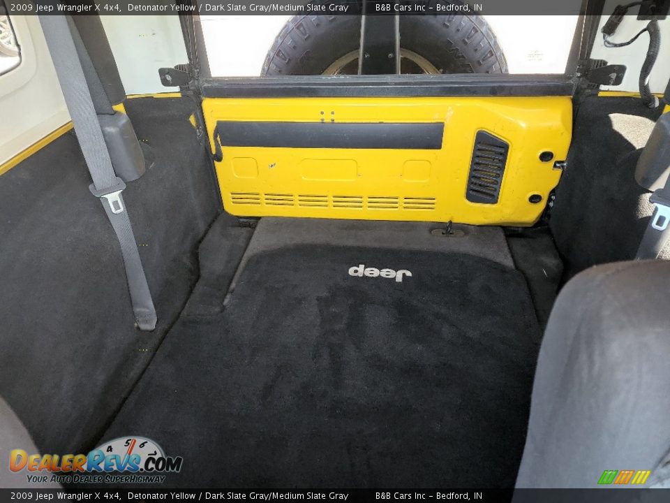 2009 Jeep Wrangler X 4x4 Detonator Yellow / Dark Slate Gray/Medium Slate Gray Photo #8
