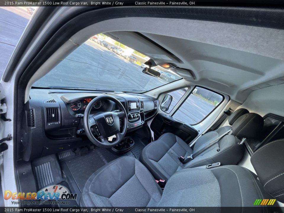 Gray Interior - 2015 Ram ProMaster 1500 Low Roof Cargo Van Photo #10