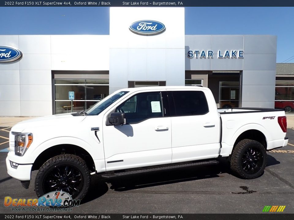 2022 Ford F150 XLT SuperCrew 4x4 Oxford White / Black Photo #1