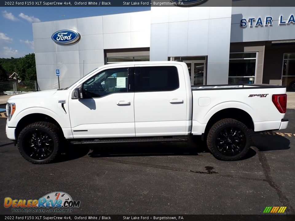 2022 Ford F150 XLT SuperCrew 4x4 Oxford White / Black Photo #2