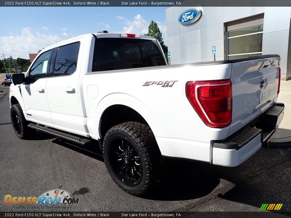 2022 Ford F150 XLT SuperCrew 4x4 Oxford White / Black Photo #3