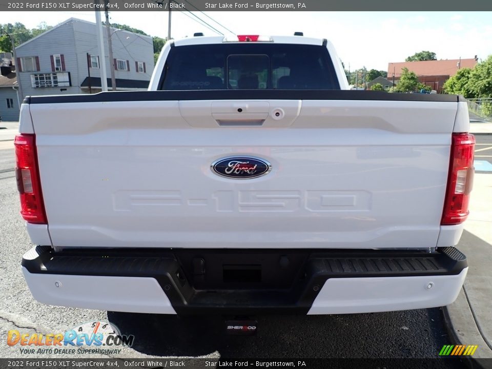 2022 Ford F150 XLT SuperCrew 4x4 Oxford White / Black Photo #4