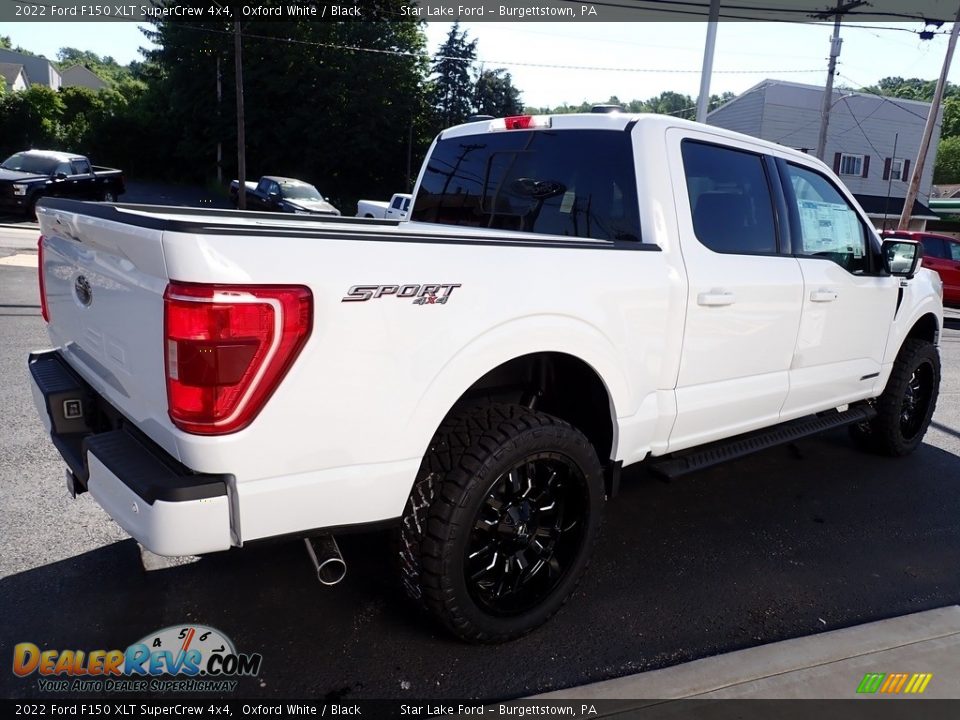 2022 Ford F150 XLT SuperCrew 4x4 Oxford White / Black Photo #5