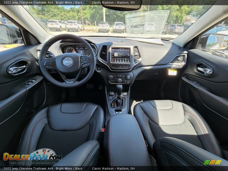 Black Interior - 2022 Jeep Cherokee Trailhawk 4x4 Photo #4