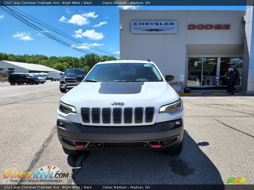 2022 Jeep Cherokee Trailhawk 4x4 Bright White / Black Photo #7