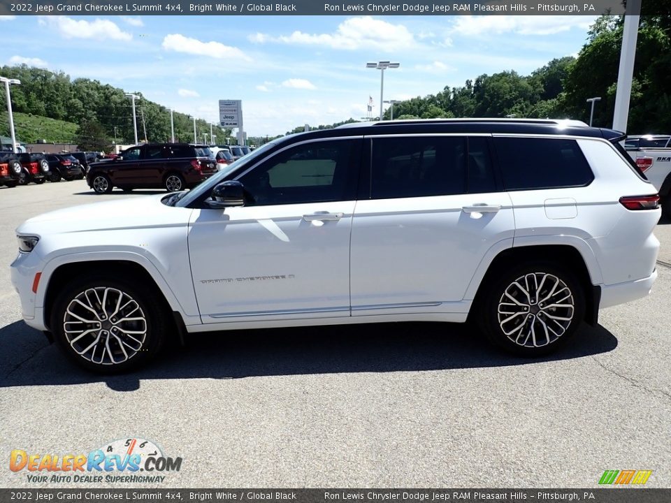 2022 Jeep Grand Cherokee L Summit 4x4 Bright White / Global Black Photo #2