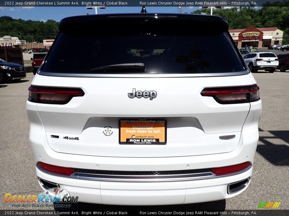 2022 Jeep Grand Cherokee L Summit 4x4 Bright White / Global Black Photo #4