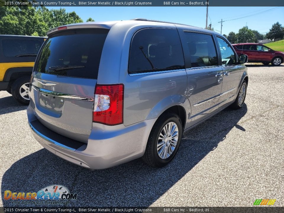 2015 Chrysler Town & Country Touring-L Billet Silver Metallic / Black/Light Graystone Photo #4