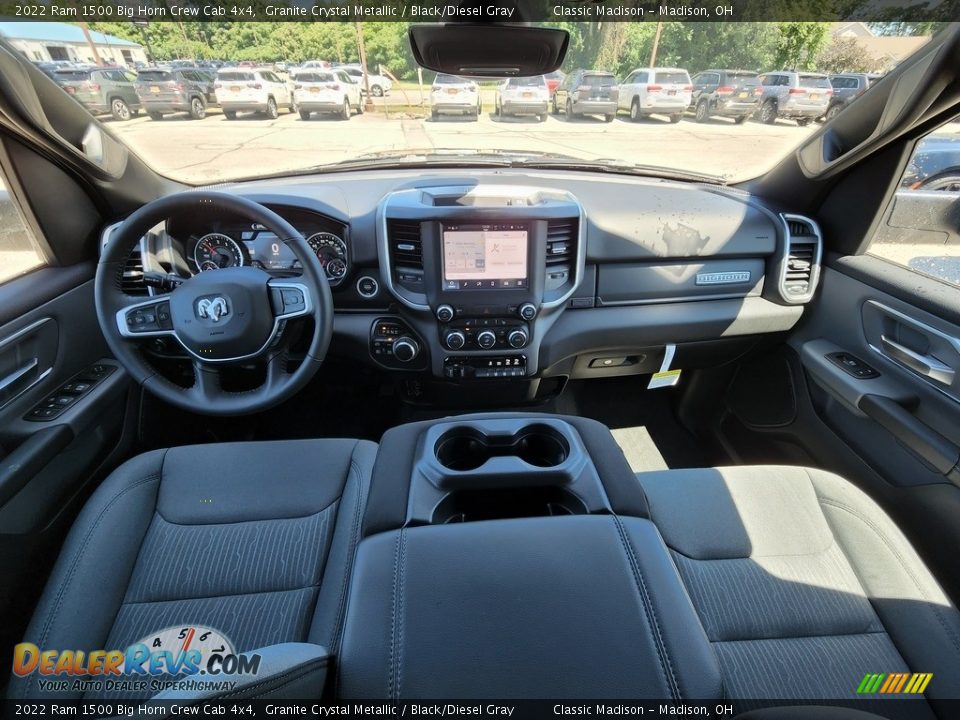 2022 Ram 1500 Big Horn Crew Cab 4x4 Granite Crystal Metallic / Black/Diesel Gray Photo #4