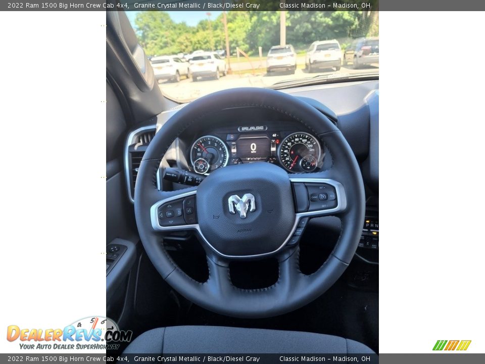 2022 Ram 1500 Big Horn Crew Cab 4x4 Granite Crystal Metallic / Black/Diesel Gray Photo #5
