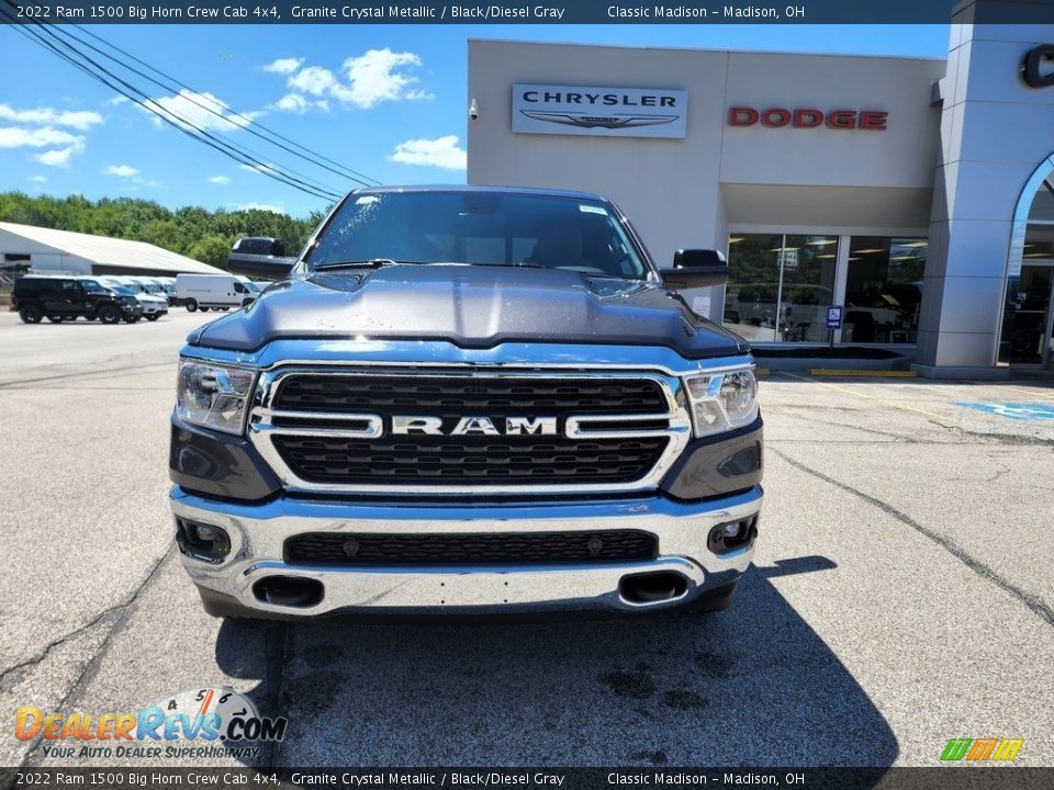 2022 Ram 1500 Big Horn Crew Cab 4x4 Granite Crystal Metallic / Black/Diesel Gray Photo #7