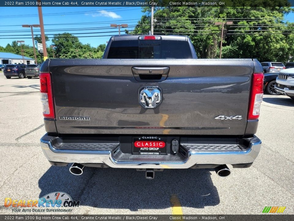 2022 Ram 1500 Big Horn Crew Cab 4x4 Granite Crystal Metallic / Black/Diesel Gray Photo #10