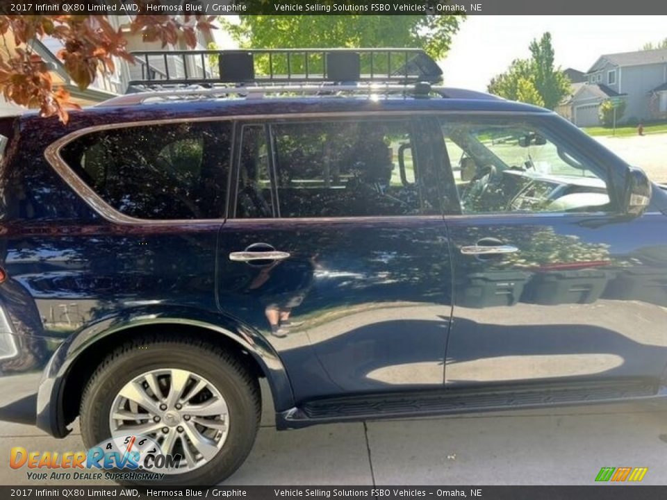 2017 Infiniti QX80 Limited AWD Hermosa Blue / Graphite Photo #4