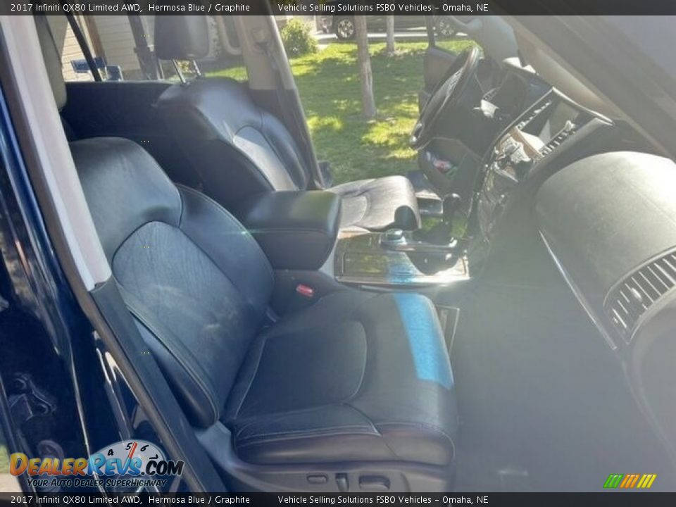 2017 Infiniti QX80 Limited AWD Hermosa Blue / Graphite Photo #8