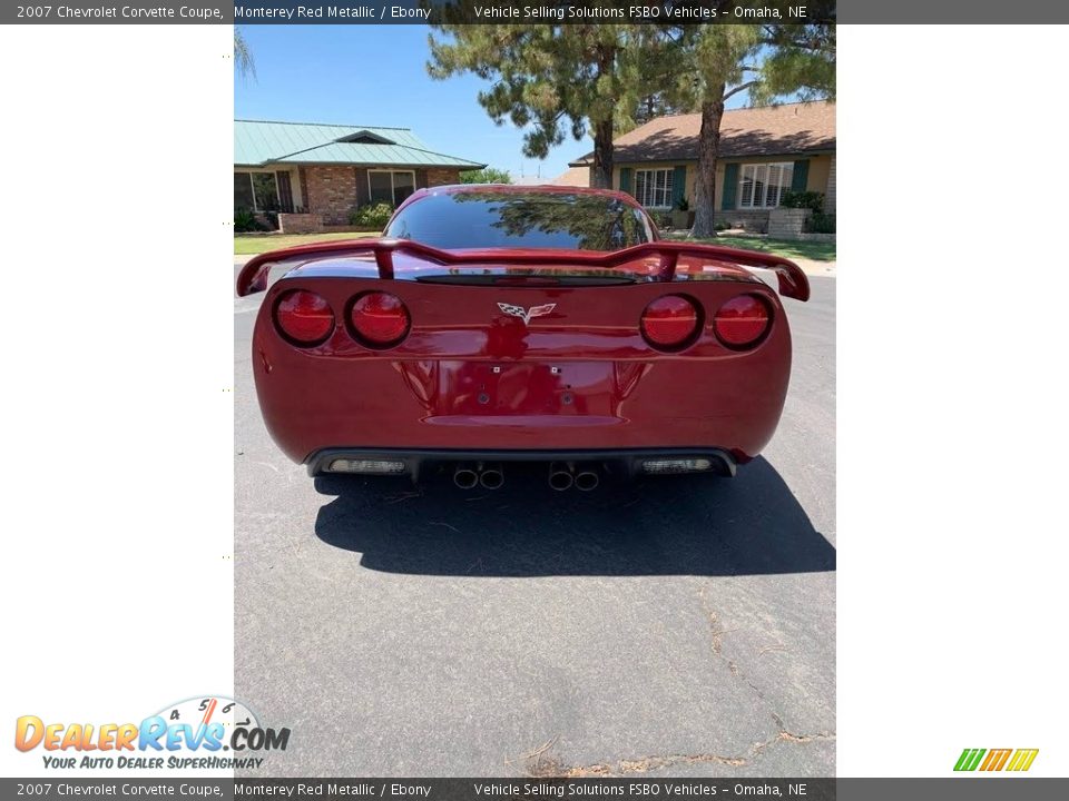 2007 Chevrolet Corvette Coupe Monterey Red Metallic / Ebony Photo #9