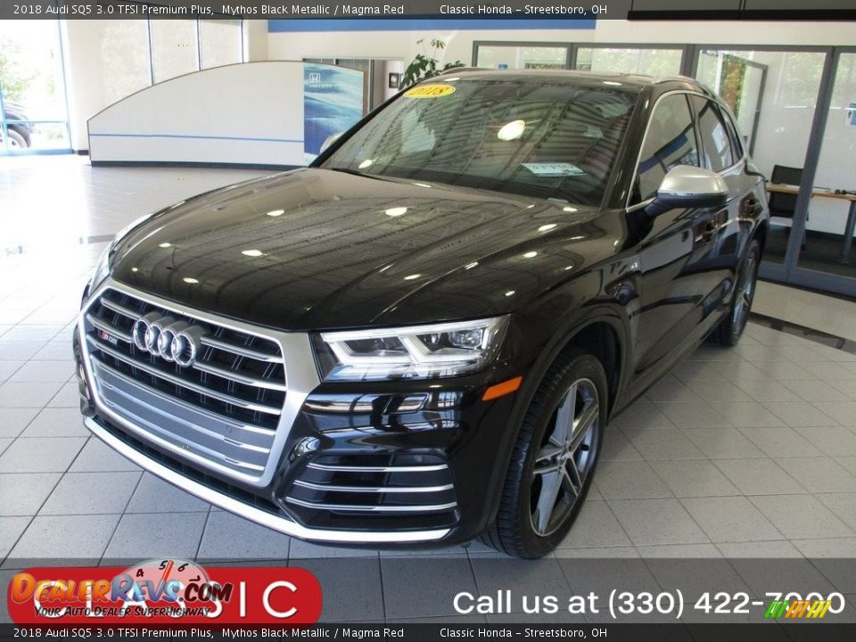 2018 Audi SQ5 3.0 TFSI Premium Plus Mythos Black Metallic / Magma Red Photo #1