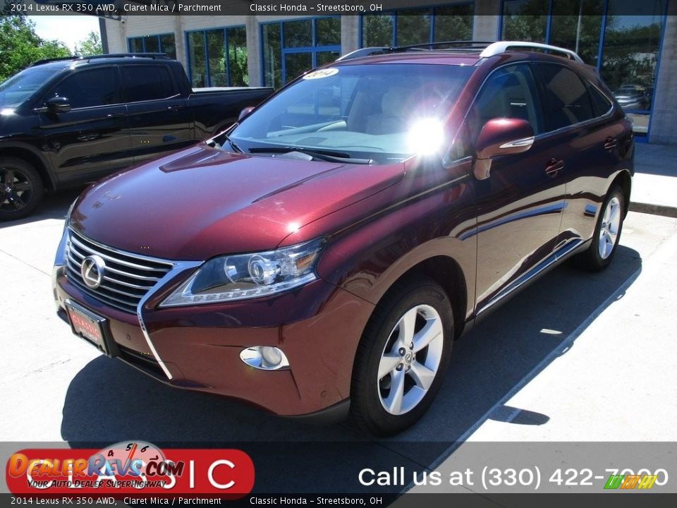 2014 Lexus RX 350 AWD Claret Mica / Parchment Photo #1