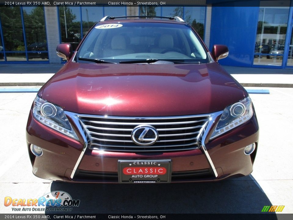 2014 Lexus RX 350 AWD Claret Mica / Parchment Photo #2