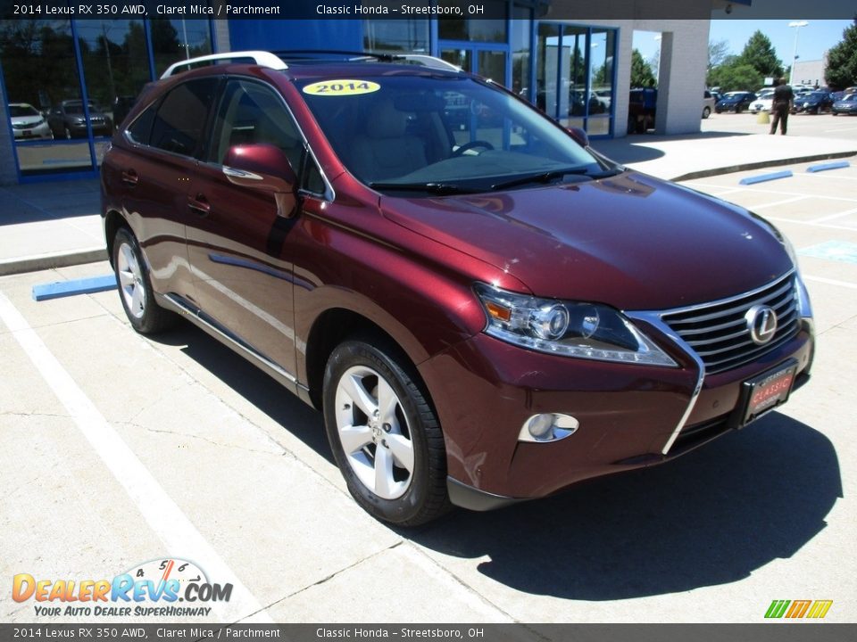 2014 Lexus RX 350 AWD Claret Mica / Parchment Photo #3