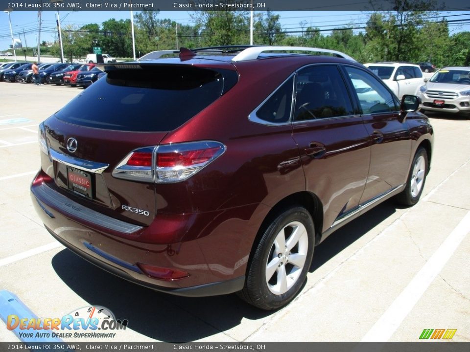 2014 Lexus RX 350 AWD Claret Mica / Parchment Photo #5