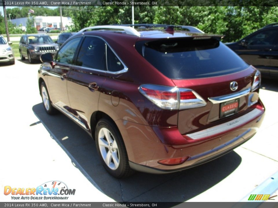 2014 Lexus RX 350 AWD Claret Mica / Parchment Photo #9