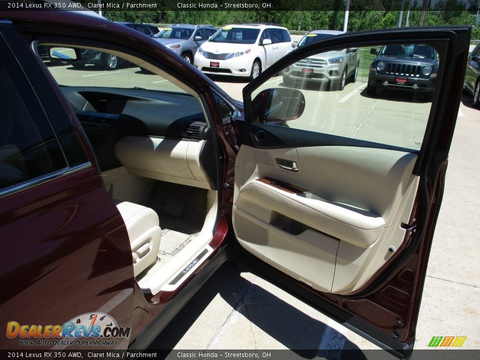 2014 Lexus RX 350 AWD Claret Mica / Parchment Photo #16