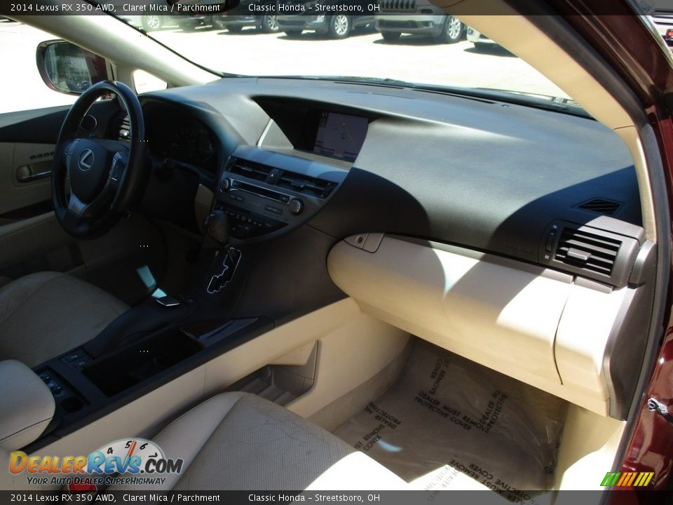 2014 Lexus RX 350 AWD Claret Mica / Parchment Photo #19