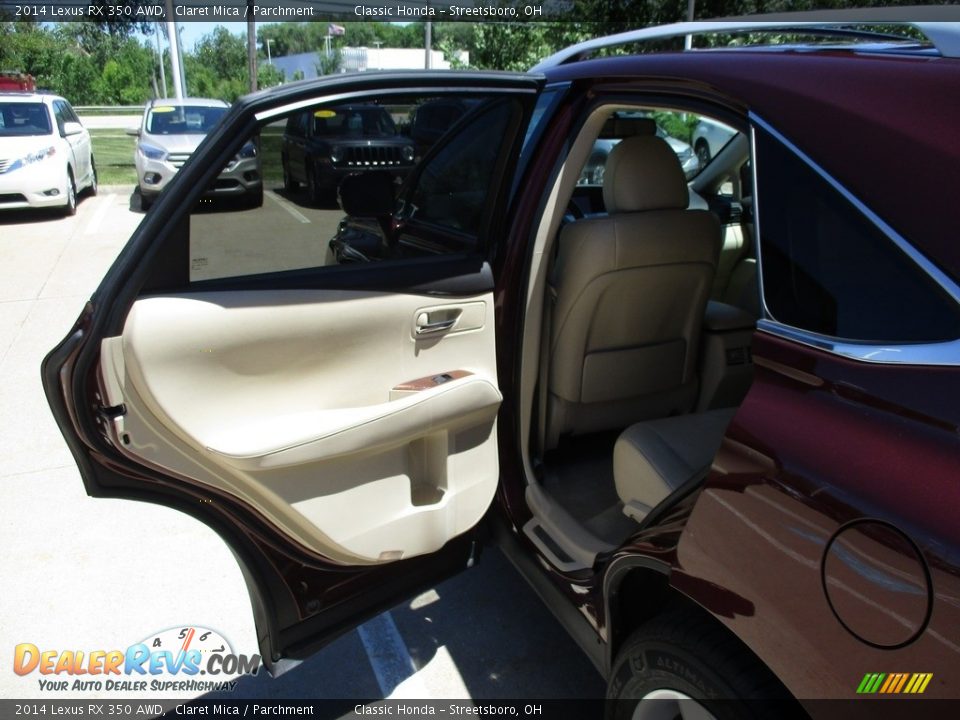 2014 Lexus RX 350 AWD Claret Mica / Parchment Photo #23