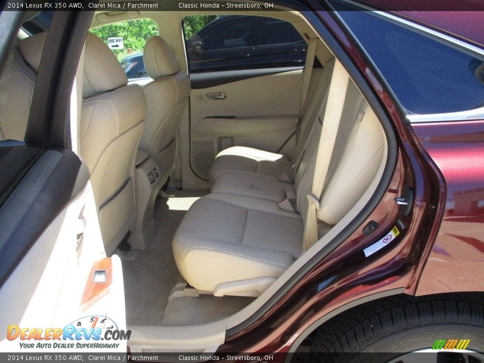 2014 Lexus RX 350 AWD Claret Mica / Parchment Photo #24