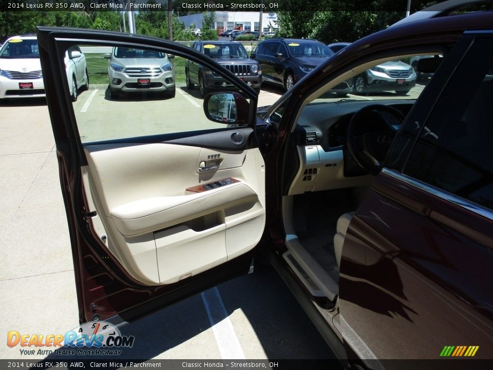 2014 Lexus RX 350 AWD Claret Mica / Parchment Photo #26