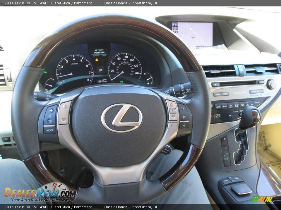 2014 Lexus RX 350 AWD Claret Mica / Parchment Photo #31