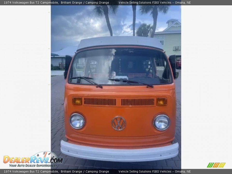 1974 Volkswagen Bus T2 Campmobile Brilliant Orange / Camping Orange Photo #2