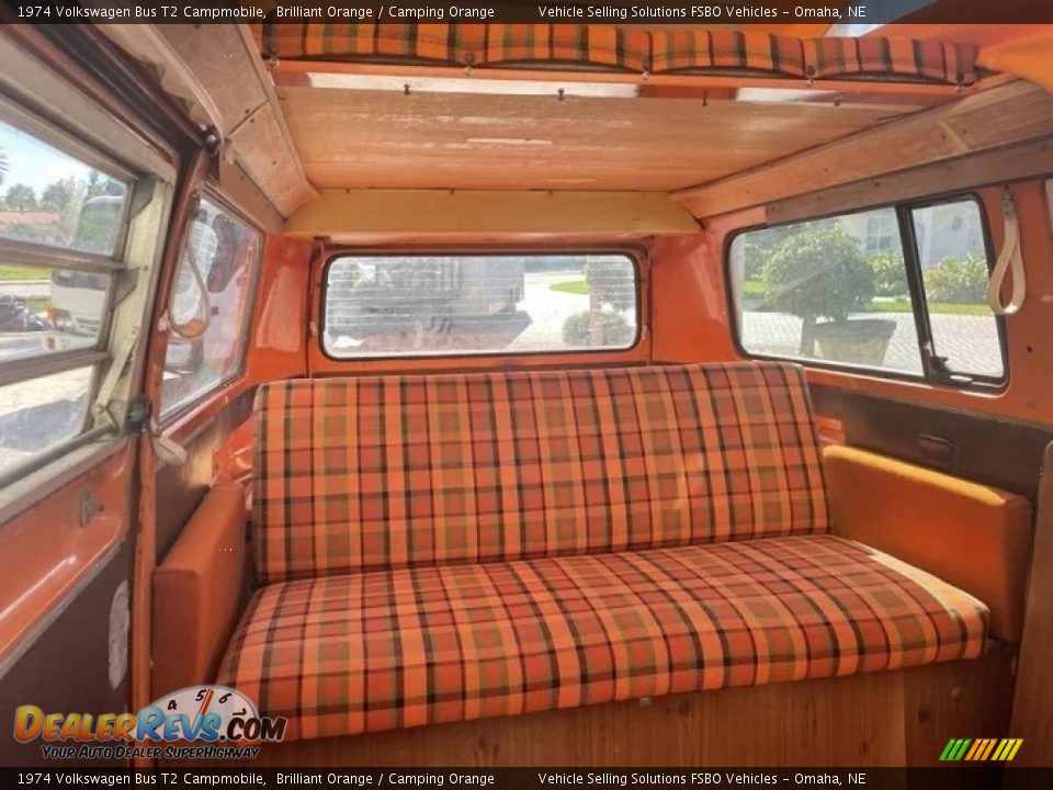 Rear Seat of 1974 Volkswagen Bus T2 Campmobile Photo #10