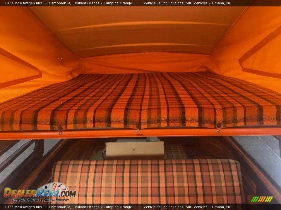 1974 Volkswagen Bus T2 Campmobile Brilliant Orange / Camping Orange Photo #12