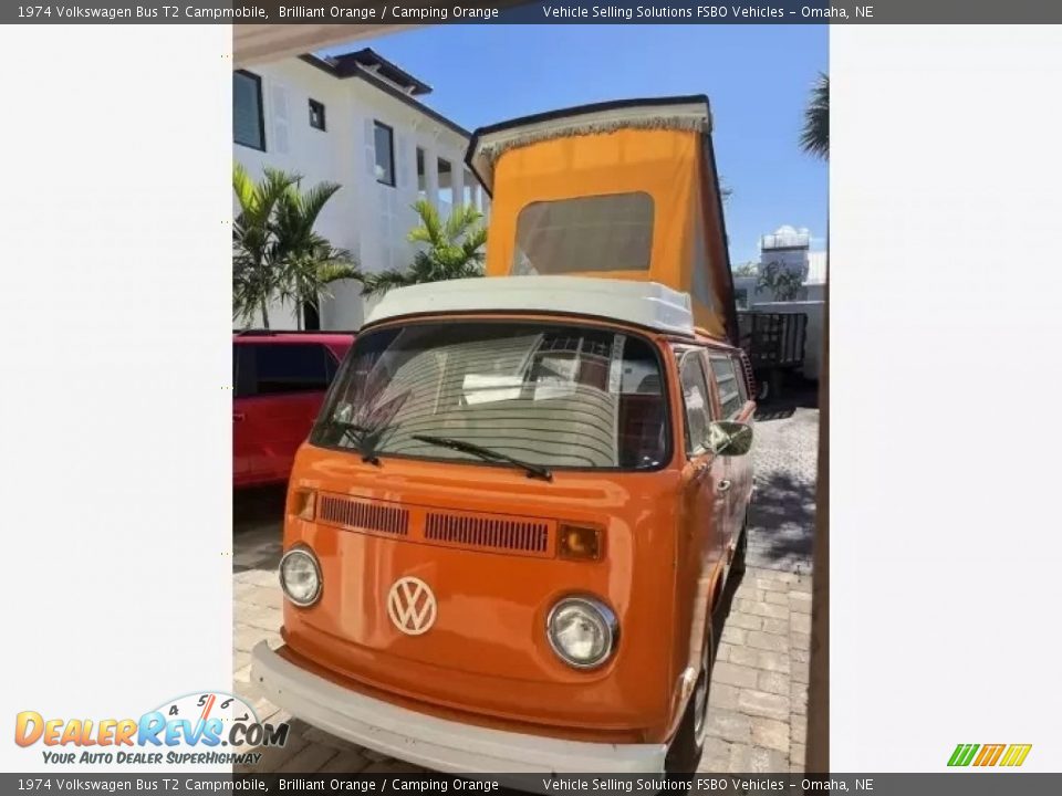 1974 Volkswagen Bus T2 Campmobile Brilliant Orange / Camping Orange Photo #13