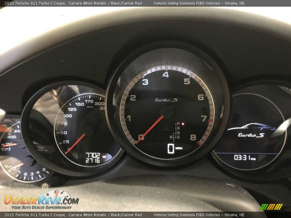 2015 Porsche 911 Turbo S Coupe Gauges Photo #2