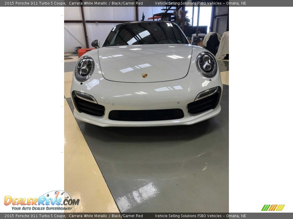 2015 Porsche 911 Turbo S Coupe Carrara White Metallic / Black/Garnet Red Photo #4