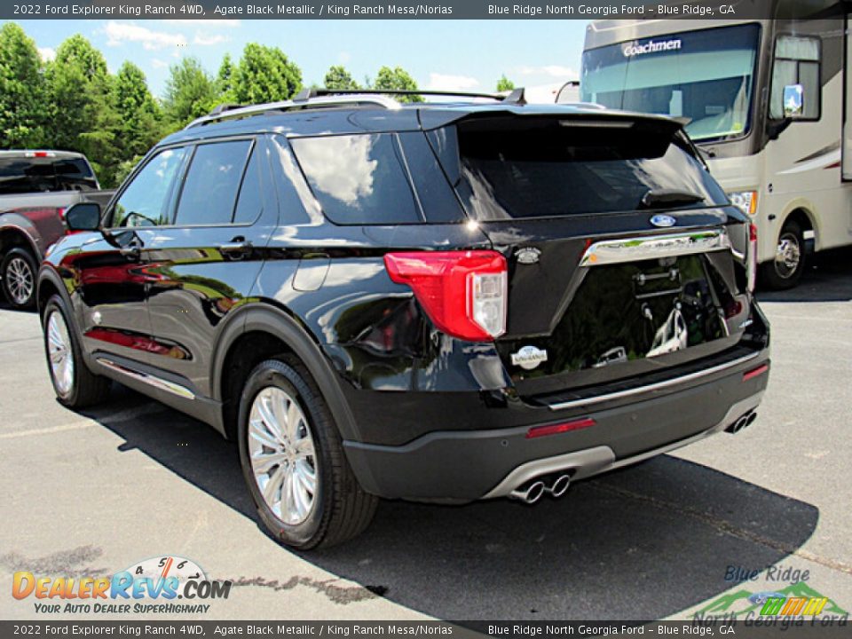 2022 Ford Explorer King Ranch 4WD Agate Black Metallic / King Ranch Mesa/Norias Photo #3