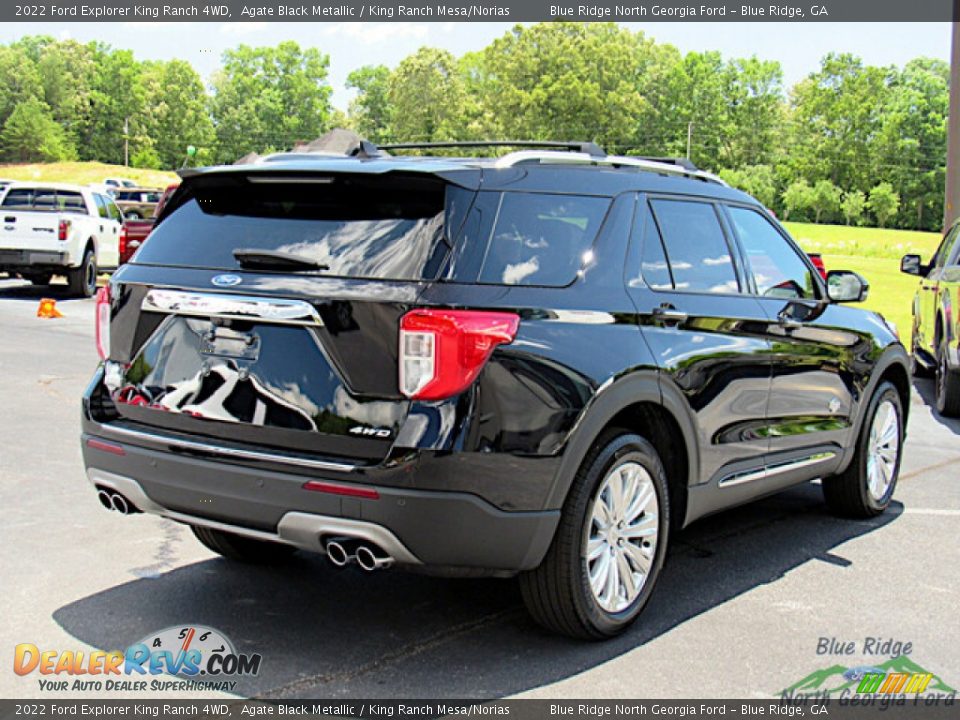 2022 Ford Explorer King Ranch 4WD Agate Black Metallic / King Ranch Mesa/Norias Photo #5