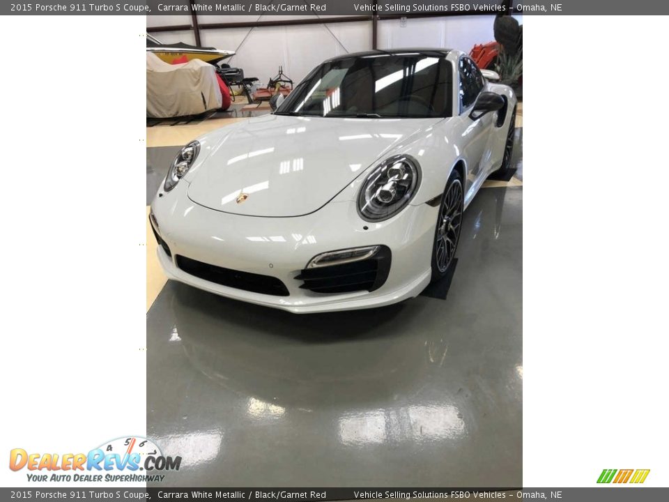 2015 Porsche 911 Turbo S Coupe Carrara White Metallic / Black/Garnet Red Photo #19