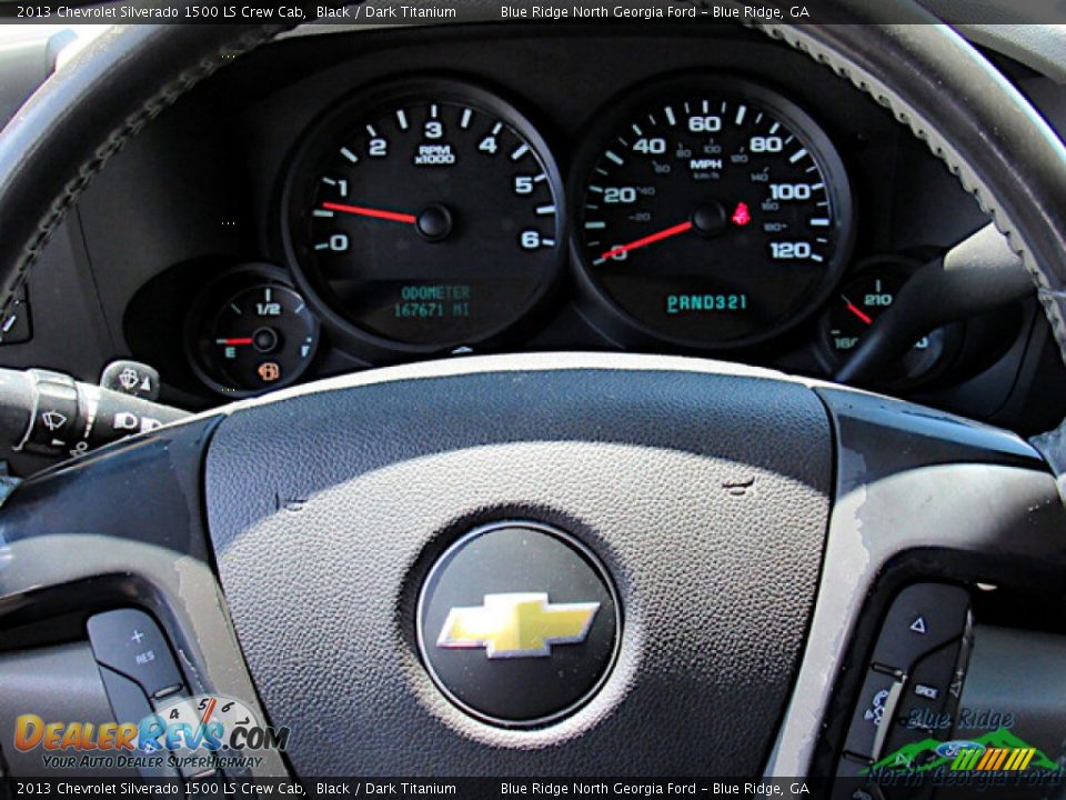 2013 Chevrolet Silverado 1500 LS Crew Cab Black / Dark Titanium Photo #17
