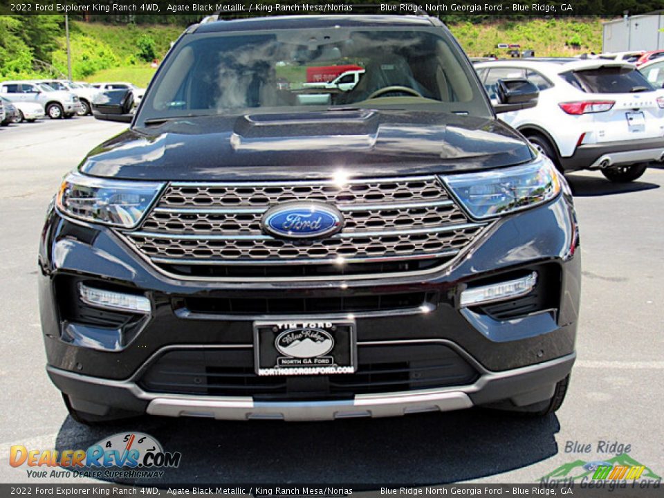 2022 Ford Explorer King Ranch 4WD Agate Black Metallic / King Ranch Mesa/Norias Photo #8