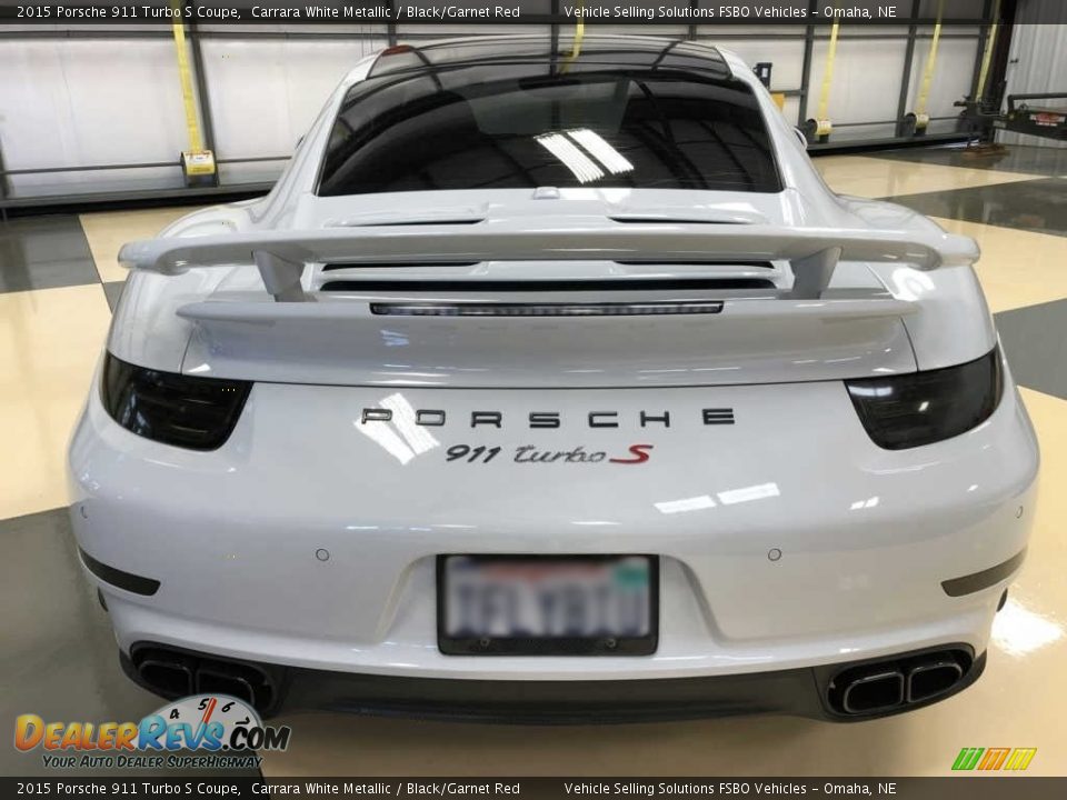 2015 Porsche 911 Turbo S Coupe Carrara White Metallic / Black/Garnet Red Photo #22
