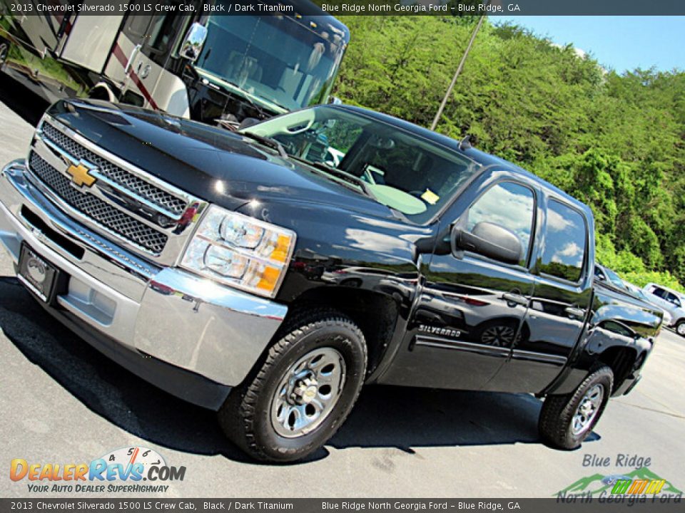 2013 Chevrolet Silverado 1500 LS Crew Cab Black / Dark Titanium Photo #22